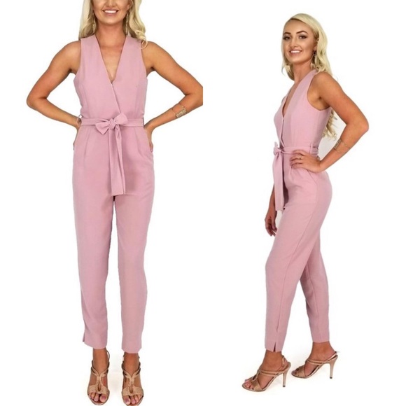 She + Sky Pale Blush Pink Jumpsuit - Picture 2 of 6